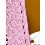 Mini Evelyn pink tc leather silver buckle
